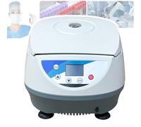 Benchtop Centrifuge, 500-5000 RPM, Stepless Speed Adjustment, 10s-99min Timer, Three Rotor Options, LCD Display, Maximum Centrifugal Force 3074 X G, for Sample Testing and Separation,A