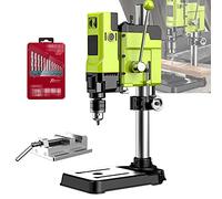 Benchtop Drill Presses, Bench Drill Press Stand with Vise, Pillar Bench Drill Machine 6 Gear Adjustable Speed Drill Press Workbench Repair Tool for Drilling Collet, 220V