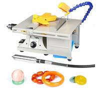 Benchtop Gem Polishing Grinding Machine, Adjustable Speed 800-11000 RPM, for DIY Jewelry Lapidary Cutting and Drilling
