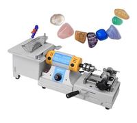 Benchtop Lathe Machine Electric Grinder Polisher Driller, Jewelry Tools Gemstone Saw Cutting Jade Chisel Carving Woodworking