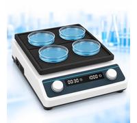 Benchtop Microplate Shaker, Laboratory Plate Mixer | With Brushless DC Motor, 500-1200 RPM, Timer 1min-8h, For Cell Culture And Lab Testing