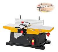 Benchtop Planer Thicknesser, Portable Electric Jointers, Speed 12000r/min, Planing Depth 0-3mm, Cutting Width 150mm, Table Size 580x155mm, Angle Adjustment 90-135° for Wood