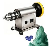 Benchtop Rock Grinder Polisher, Lapidary Rock Grinding Machine, Universal Bench Buffer for Gemstone & Stone, Large Motor