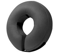 BENCMATE Protective Inflatable Collar for Dogs and Cats - Soft Pet Dog Cone Recovery Collar Does Not Block Vision E-Collar Dark Grey-M