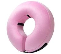 BENCMATE Protective Inflatable Collar for Dogs and Cats - Soft Pet Dog Cone Recovery Collar Does Not Block Vision E-CollarProtective Inflatable Collar for Dogs (Large, Pink)
