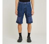 Bend 3D Cargo Shorts Fabric Mix - Dark blue - Men 29