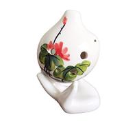 Bend Hand-painted Ceramic Ocarina 6-hole Alto AC Tune Ocarina Student Ocarina Musical Instrument With Lanyard ocarina instrument (1)