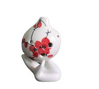 Bend Hand-painted Ceramic Ocarina 6-hole Alto AC Tune Ocarina Student Ocarina Musical Instrument With Lanyard ocarina instrument (2)