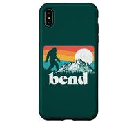 Bend Oregon Retro Bigfoot Mountains Vintage Graphic Case for iPhone XS Max