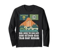 Bend Oregon Retro-Vintage Dog Lover men and women Long Sleeve T-Shirt