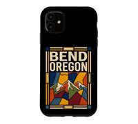 Bend Oregon USA Flag Cascade Mountains Travel Art Case for iPhone 11