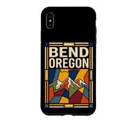 Bend Oregon USA Flag Cascade Mountains Travel Art Case for iPhone XS Max