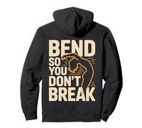 Bend So You Don't Break Yoga Pose Silhouette Flexibility Pullover Hoodie