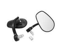 Benda Chinchilla 250 Aluminium Motorcycle Controls Sheep Ape Hangers Gloss Black Handlebar Compatible With Retrofit Replacement(Mirror B)
