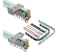Bendable Aluminium Curtain Rail 5 Colors Easy to Cut Ideal for Shower Bay Motorhome Room Dividers Versatile Ceiling Rail