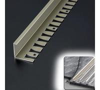 Bendable Aluminum Floor Transition Strips -Metal Edge Trim for Wood to Tile 0.1"-0.6" Threshold Divider Brass Finish 9mm Wide Ideal for Seamless Flooring Solutions