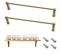 Bendable Antique Gold Decorative Shelf Safety Rail, Easy to Install