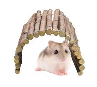 Bendable Bridge Hamster Toy, Guinea Pig Wood Tunnel Small Animal Cage Accessories for Guinea Pig, Chinchilla, Dwarf Rabbit, Hedgehog