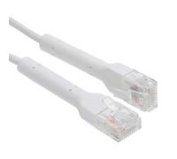 Bendable Cat6 Ethernet Cable Slim TPE Gigabit / 10G PoE+ RJ45 Copper Patch Lead 3m White