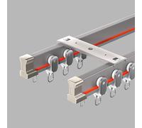 Bendable Ceiling TrackFlexible Mount for Bunk Beds & Bay Window Room Dividers Straight & Curved Design for Versatile Home Decor Solutions