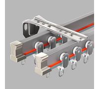 Bendable Ceiling TrackFlexible Mount for Bunk Beds Bay Windows & Room Dividers Versatile Straight & Curved Design for Stylish Home Decor