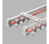 Bendable Ceiling TrackFlexible Mount for Bunk Beds & Bay Windows Versatile Design for Room Dividers & Home Decor Easy Installation & Customizable Layout