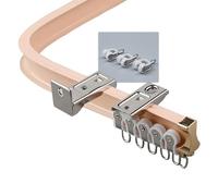Bendable Curtain Rail for Bay Windows - Heavy Duty Aluminium Alloy Track Easy to Install Flexible Curved Design Silent Wall/Ceiling Mounting System