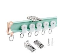 Bendable Curtain Track for Bay Window, Wall and Ceiling Brackets Included, Easy Installation, Ideal for U-Shaped and L-Shaped Windows, Room Divider Curtain Rods