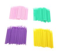 Bendable Disposable Micro Applicator Brushes - 400pcs Set for Precision Makeup & Eyeliner Application - Soft, Sanitary, Eyeliner Wands with Comfortable ABS Handles