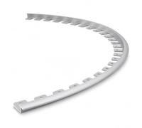 Bendable Floor Divider Strip,Metal Wood to Tiles Edge Trim Strip,Tiles Edge | Anodized Aluminum Bendable Transition Rail,Metal Wood To Tiles Edge Trim Strip,Easy To Install,For Stair Edges