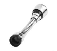 Bendable Kitchen Sink Tap Sprayer With High Pressure Boost, 360 Degree Rotating Faucet Extender For Dish Washing And Pool Cleaning, Silver