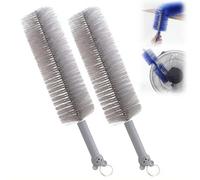 Bendable Microfiber Head, 2PCS Fan Cleaning Brush Bendable Cobweb Duster Reusable Dust Remover for Ceiling Fan Blades, Air Vents, Curtains, Cars