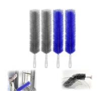 Bendable Microfiber Head, Bendable Fan Cleaning Brush, Dusters for Cleaning, Reusable Bendable Dusters, Microfiber Head Washable Brush for Ceiling Fan Air Vents Curtains Cars Box Fan (Mixed 4PC)