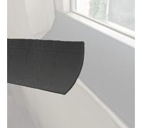 Bendable Rubber Weather Stripping Door Rain Drip Guard Black White Gray, No Drill Rain Blocker Window Rain Flashing Trim for Sliding, Casement Windows(20 PCS,W 110 MM)