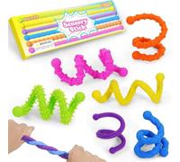 Bendable Sensory Fidget Toys for Kids with Autism & ADHD - Teacher Must Have for Classroom, Special Ed, Calm Down Corner, Road Trip Essentials, Christmas & Birthday Gifts for Boys & Girls