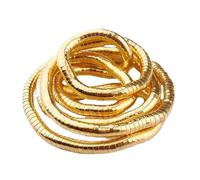 Bendable Snake Necklace - Flexible Shape Memory, Adjustable metallicc Link Chain, Versatile Statement Jewellery Piece, Plated Alloy Decorative Component | Snake Accessory for Women & Fashion Lovers