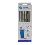 Bendable Stainless Steel Straw | Patented & Hygienic Certified | Flexible Metal Reusable Drinking Straws | 4 Straws & 1 Cleaner (Silver)