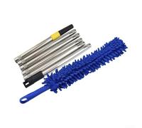 Bendable -Static Dust Collector Brush With Detachable Head For Office Use | Bendable Wand For Corners, Thick Chenille Traps Dust, Detachable Washable Head, Elastic Sponge Support, 35 X 10 X 10 Cm