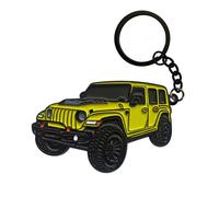 BENDCOKO Car Keychain Compatible with Wrangler Accessories,Metal Key Chain,Enamel Keychain for Decoration or Gift