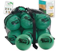 Bender Ball Official Studio Pack (Set of 12, Green), Original Soft 9 Inch Pilates Ball, Small Exercise Ball for Barre, Yoga, Stability, Abs, Core, Physical Therapy + Mesh Bag, Instructions and Videos