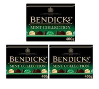 Bendicks Mint Fondants Box Dark Chocolates with Soft Peppermint Fondant Centre - Vegan Friendly Chocolate Gift - Perfect for Christmas, Birthdays, After Dinner or Gifting Occasions (Pack 3 400g)