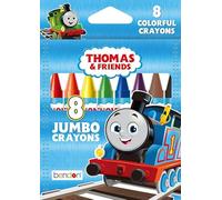 Bendon Thomas & Friends Jumbo Crayons | Thomas and Friends Coloring | Trains Coloring | Trains Drawing | Train Accessories | Thomas the Train Writing | 8 Jumbo Crayons | Officially Licensed