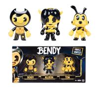 Bendy and the Ink Machine Action Figures Multipack 2.5in / 6.35cm, Officially Licensed by Jakks Pacific, Includes Bendy, Allison & Tom, Articulated Collectable Figures for Boys