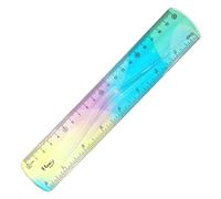 Bendy Plastic Ruler, 20cm Colorful Ruler, Cute Rulers with Transparent | Maths Stationary, Soft Bendable Plastic Shatter Resistant Shatterproof Straight Classroom for School Office Home