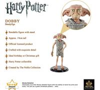 BendyFigs Dobby Figure by The Noble Collection - Officially Licensed 19cm (7.5 inch) Harry Potter Bendable Toys Posable Collectable Doll Figures With Stand - For Kids & Adults