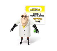 BendyFigs Collectible Bendable Figure – Minions Dr Nefario, 18.5 cm, Posable with Stand & Accessory