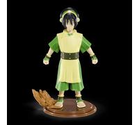 BendyFigs The Noble Collection Avatar Toph - Noble Toys 17cm Bendable Posable Collectible Doll Figure With Stand and Mini Accessory