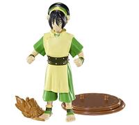 BendyFigs The Noble Collection Avatar Toph - Noble Toys 17cm Bendable Posable Collectible Doll Figure With Stand and Mini Accessory