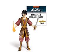 BendyFigs The Noble Collection Avatar Zuko - Noble Toys 19cm Bendable Posable Collectible Doll Figure With Stand and Mini Accessory