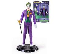 BendyFigs The Noble Collection DC The Joker - Officially Licensed 7.5in (19cm) DC Bendable Collectable Doll Figure With Stand - For Kids & Adults - Gifts For Batman Fans, Black